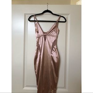 Pretty Little Thing Ballet Pink Midi Dress